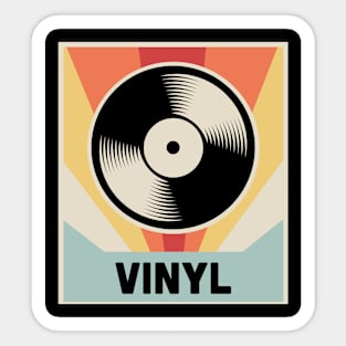 Vintage VINYL Poster Sticker